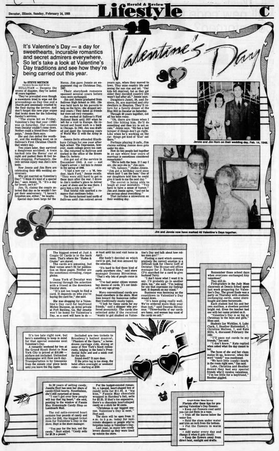Jim and Jennie Horn married Feb. 14, 1948